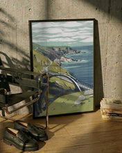 Load image into Gallery viewer, Winding Coastal Bridge Path PFY Art Print