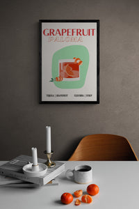 Grapefruit Paloma Art Print