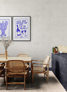 Blue Crayfish PFY Art Print