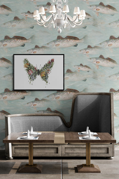 Fynbos Butterfly Landscape Art Print