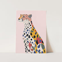Load image into Gallery viewer, Colorful Abstract Cheetah PFY Art Print