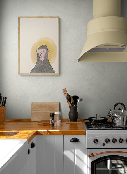 Silly Monkey Art Print