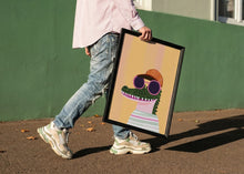 Load image into Gallery viewer, Cool Crocodile in Sunglasses PFY Art Print