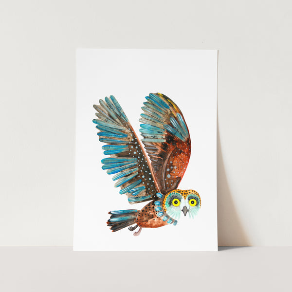 Flying Owl Art Print