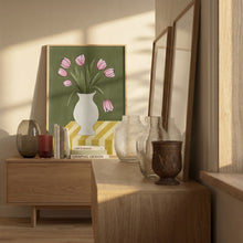 Load image into Gallery viewer, Pink Tulips Still Life PFY Art Print