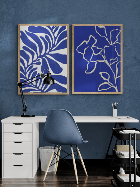 Blue Abstract IV Art Print