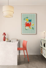 Load image into Gallery viewer, Crab and Citrus Dance PFY Art Print