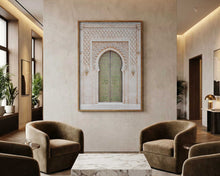 Load image into Gallery viewer, Ornate Moroccan Green Door PFY Art Print