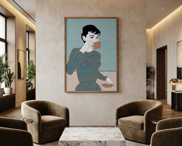 Quiet Coffee Moment PFY Art Print