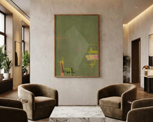 Load image into Gallery viewer, Dynamic Green Abstract PFY Art Print