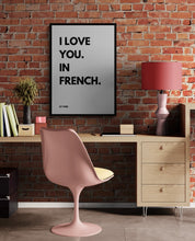 Load image into Gallery viewer, I Love You In French Art Print