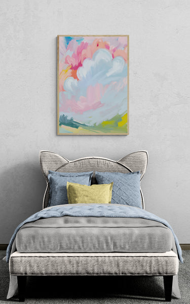 Watercolour Clouds PFY Art Print