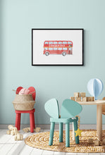 Load image into Gallery viewer, Red London Bus Art Print