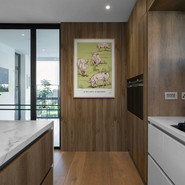 It's not Dirty in Green Art Print