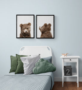 Peekaboo Baby Bear Back PFY Art Print