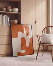 Load image into Gallery viewer, Modern Terracotta Curves PFY Art Print