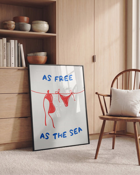 As Free As The Sea PFY Art Print