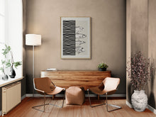 Load image into Gallery viewer, Abstract Fishes On A Wave Art Print
