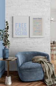 Free Like The Ocean  PFY Art Print