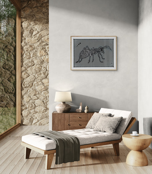 Black Ant Art Print