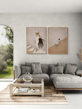 Load image into Gallery viewer, Girl Thinking on a Stairway by Branka Art Print