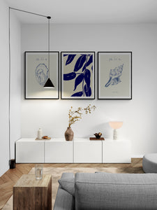 Blue Leafs PFY Art Print