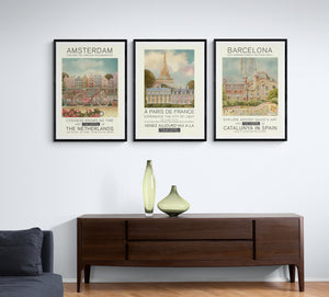 Retro Paris PFY Art Print