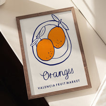 Load image into Gallery viewer, Oranges Valencia Fruit Market PFY Art Print