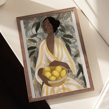 Load image into Gallery viewer, Citrus Garden Woman PFY Art Print