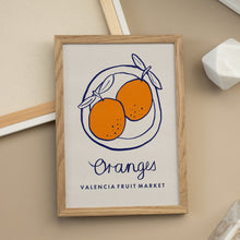 Load image into Gallery viewer, Oranges Valencia Fruit Market PFY Art Print