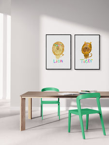 Cool Lion PFY Art Print