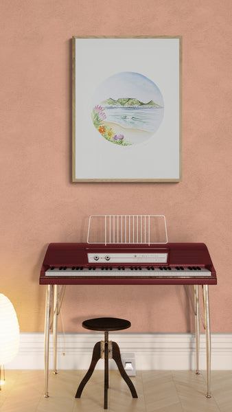 Table Mountain Wave Round Art Print