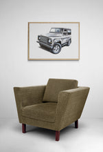 Load image into Gallery viewer, Land Rover Defender 90 by Steve Art Print