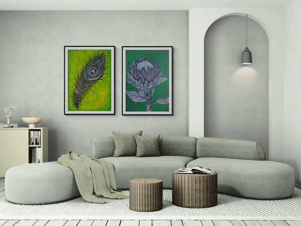 King Protea Art Print