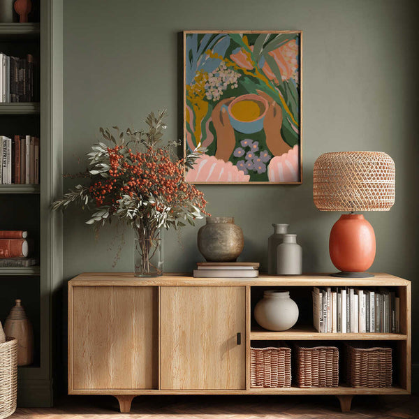 Cozy Tea Garden PFY Art Print