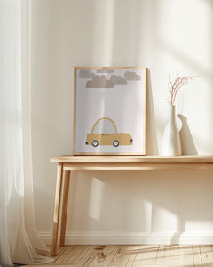 Yellow Car PFY Art Print