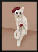 Load image into Gallery viewer, Classy Wine Cat PFY Art Print