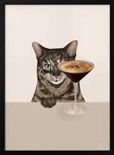 Load image into Gallery viewer, Curious Cat Coffee Martini PFY Art Print