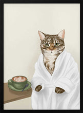 Load image into Gallery viewer, Cozy Cat Coffee Morning PFY Art Print