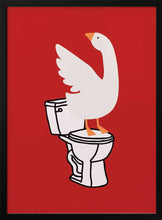 Load image into Gallery viewer, Silly Goose - Toilet Art Red PFY Art Print