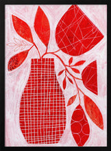 Load image into Gallery viewer, Red Floral Vase PFY Art Print