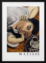 Load image into Gallery viewer, Lorette Con Una Tazza Di Caffe 1916 Boarder PFY Art Print