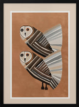 Load image into Gallery viewer, Striped Owl Pair PFY Art Print