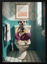 Load image into Gallery viewer, Bathroom Meerkat PFY Art Print