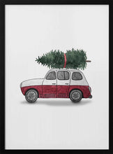 Load image into Gallery viewer, Red Christmas Car PFY Art Print