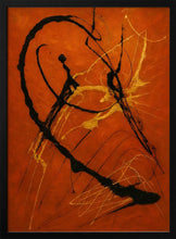 Load image into Gallery viewer, Energetic Gold Abstract Lines PFY Art Print