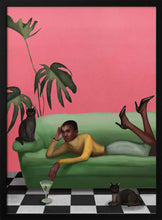 Load image into Gallery viewer, Martini and Monstera Art Print