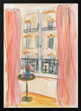 Load image into Gallery viewer, Paris Window View Illustration PFY Art Print