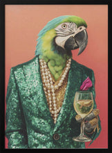 Load image into Gallery viewer, Parrot In Emerald Green Blazer PFY Art Print