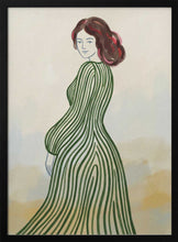 Load image into Gallery viewer, Elegant Woman Green Dress PFY Art Print